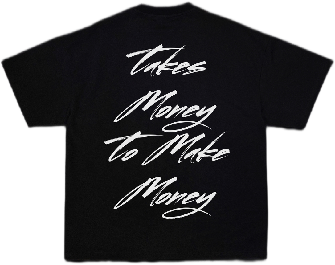 AMoneyBlendz (Takes Money To Make $$) T-Shirt With Barber Pole Money Bag