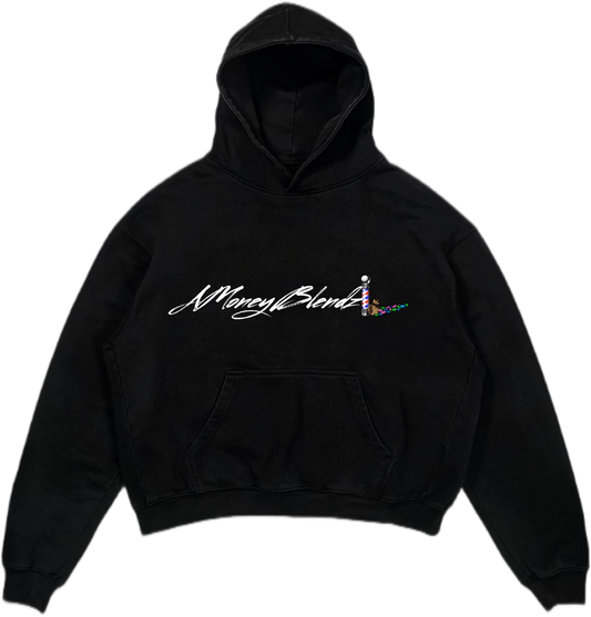 AMoneyBlendz (Takes Money To Make $$) Hoodie PullOver With Barber Pole Money Bag