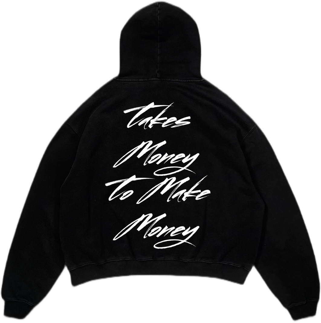 AMoneyBlendz (Takes Money To Make $$) Hoodie PullOver With Barber Pole Money Bag